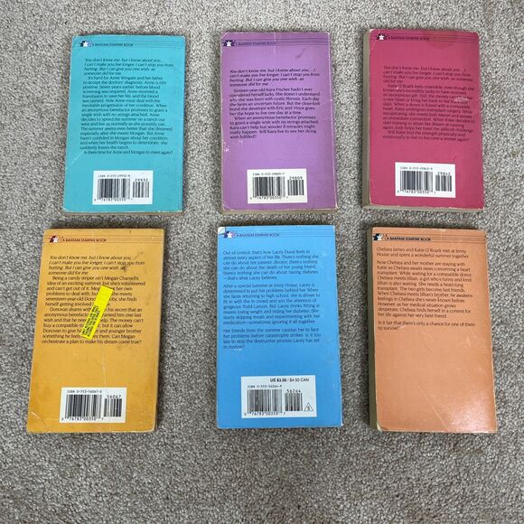 Complete Set Of 11 Lurlene McDaniel One Last Wish Series YA Teen Romance Bantam - Picture 7 of 15